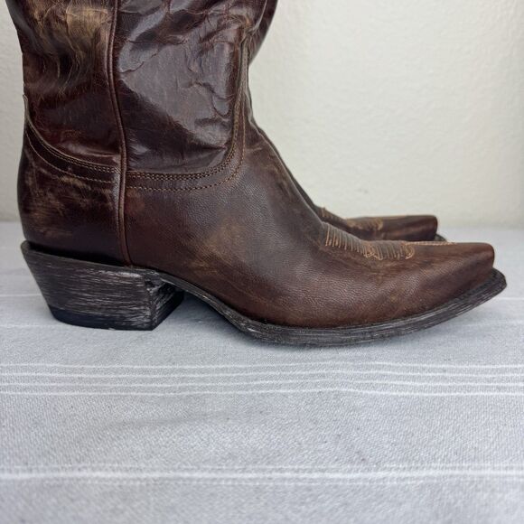 Idyllwind Wildwest Snip Toe Leather Western Boots Cowgirl Rodeo Brown 8 B - Picture 4 of 16